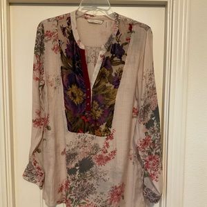 Sundance Floral Tunic with Velvet - Small